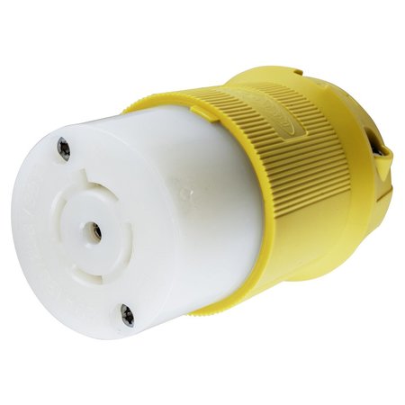 Locking Devices, Twist-Lock®, Corrosion Resistant Insulgrip® Connector, 20A, 3 Phase Y 120/208V AC, 4 Pole, 5 Wire Grounding, NEMA L21-20R Nylon -  HUBBELL WIRING DEVICE-KELLEMS, HBL25CM13